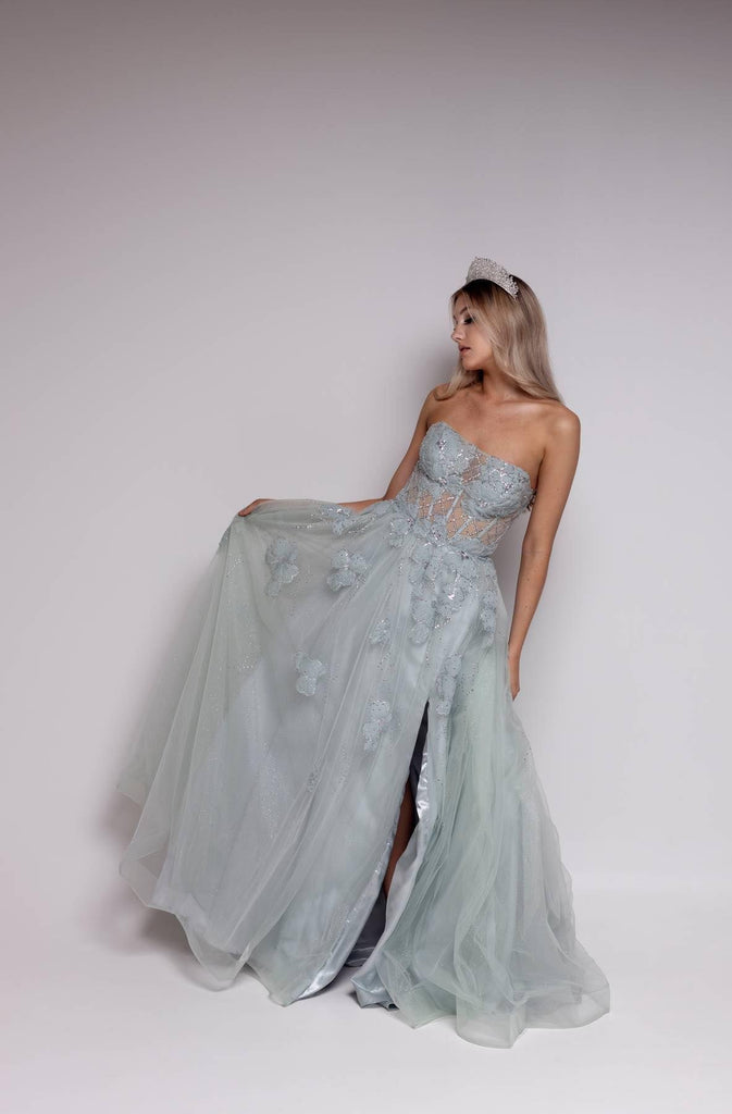 Abbey Sage Gown - Belle Le Chic