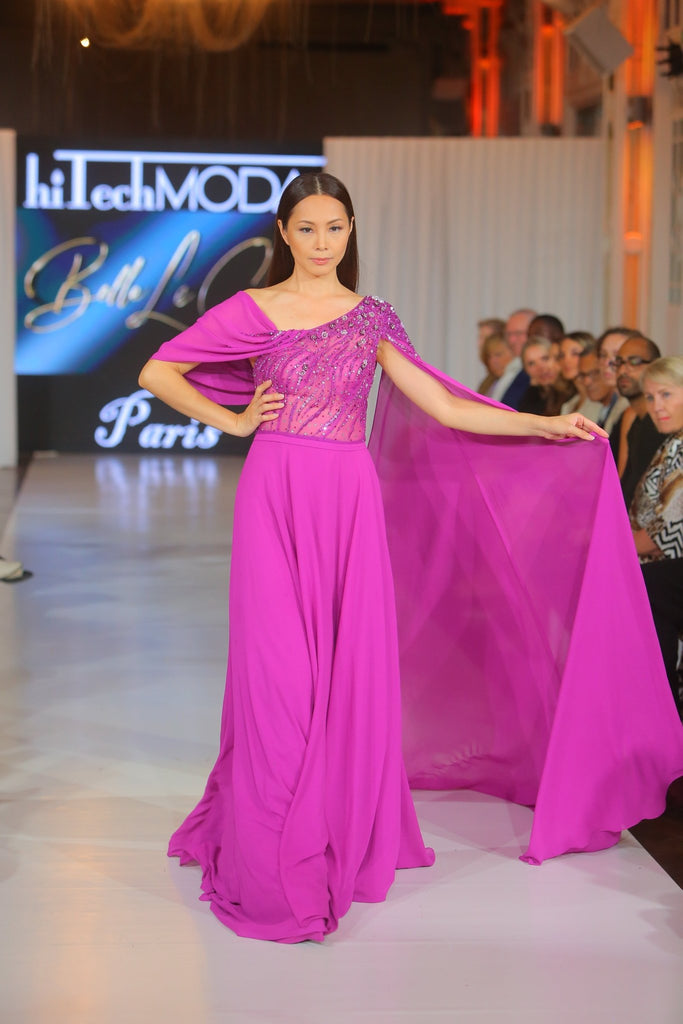 Amy Purple Gown - Belle Le Chic