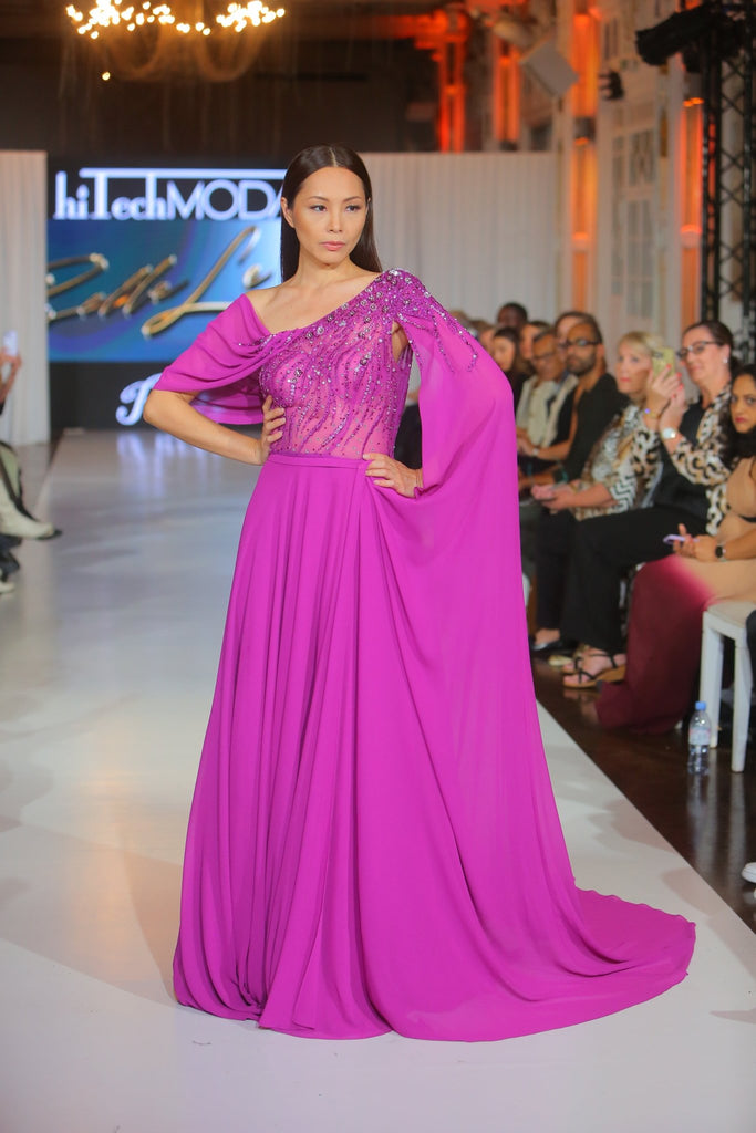 Amy Purple Gown - Belle Le Chic